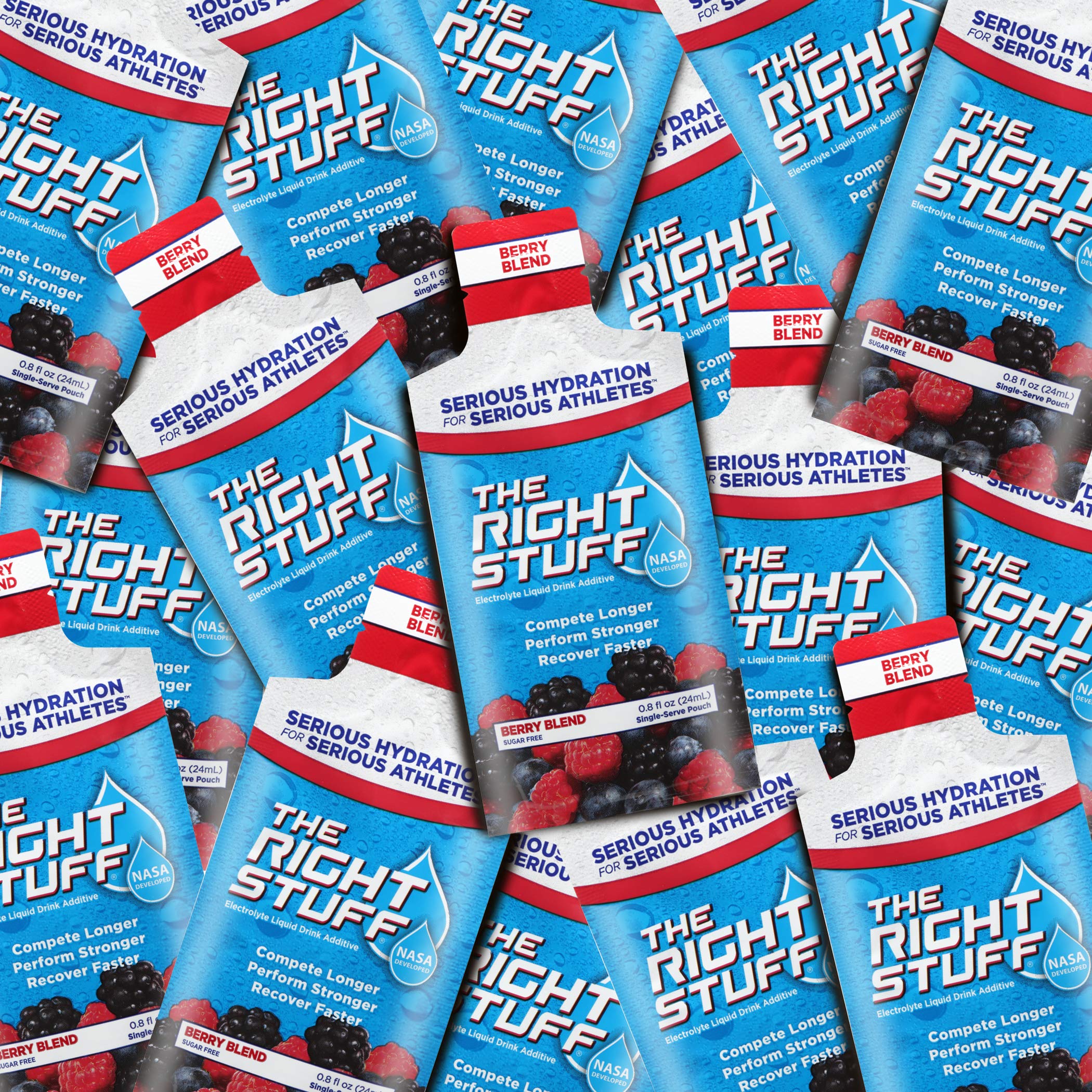 The Right Stuff electrolyte powder dissolving quickly in water for hydration.