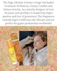 The Sage Lifestyle Topaz Roll-On compact rollerball applicator for easy use.