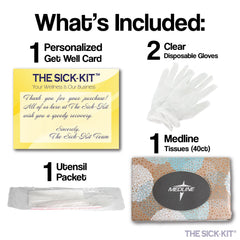 THE SICK-KIT cozy moment on table suggests comfort during downtime.