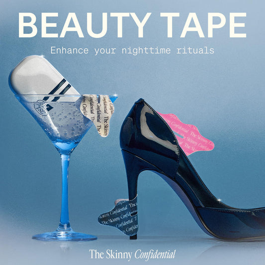 The Skinny Confidential beauty patches being applied to the nose for nasal breathing