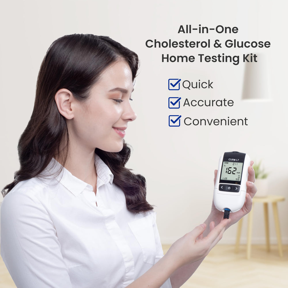 The Sommet CURO L7 glucose strip close-up for convenient at-home blood sugar tracking.