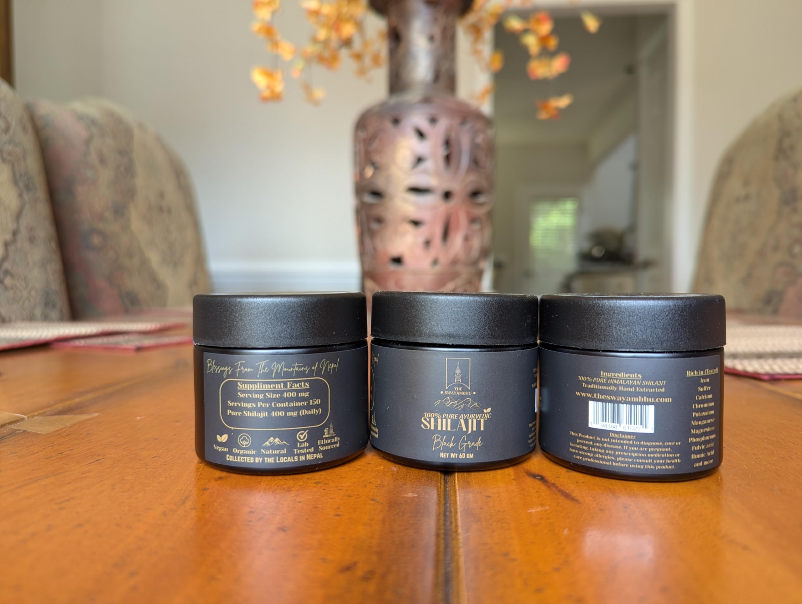 The Swayambhu Shilajit gluten-free certification stamp