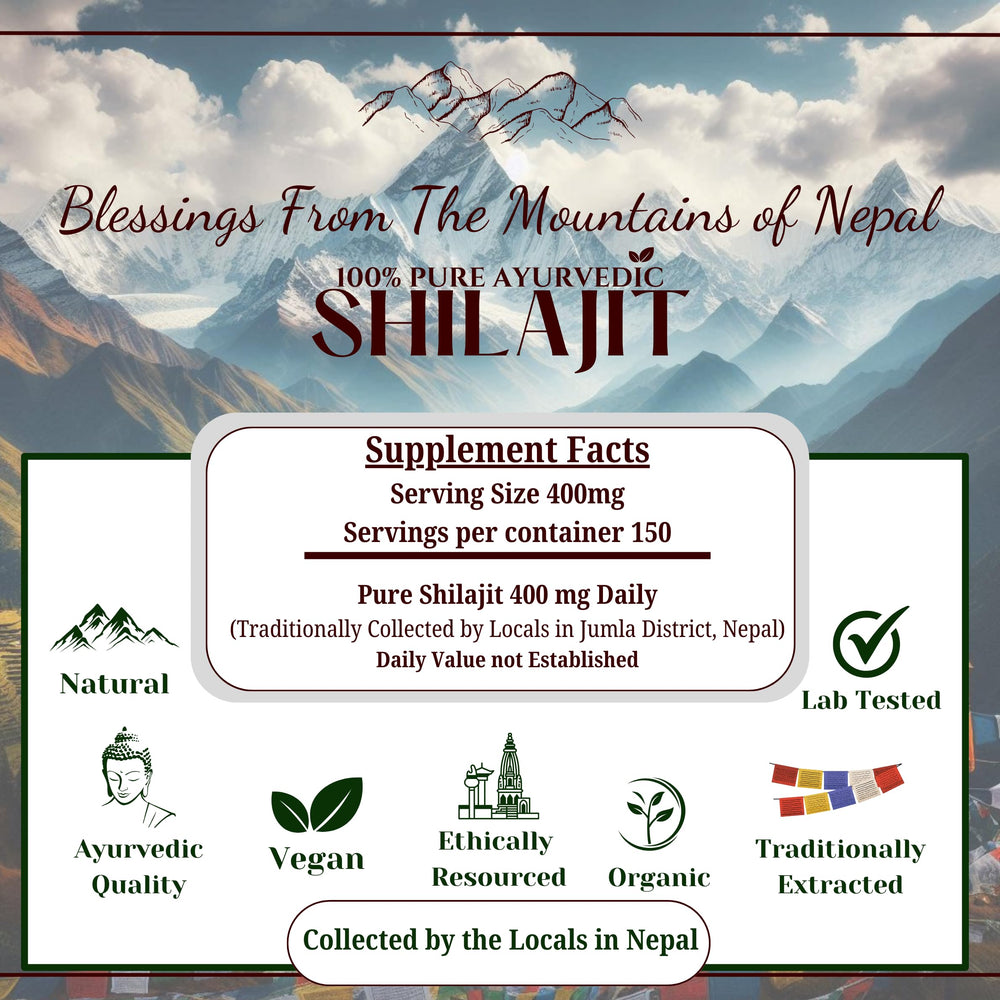 The Swayambhu Shilajit honey-infused batch closeup purity label visible
