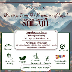 The Swayambhu Shilajit honey-infused batch closeup purity label visible