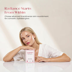 Tan Optimizer Radiance capsules close-up highlights smooth texture and sugar-free wellness.