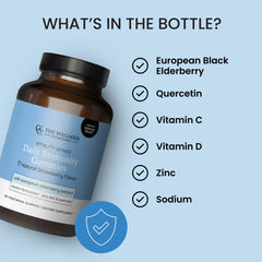 The Wellness Company Daily Immunity Gummies elderberry ingredient visible