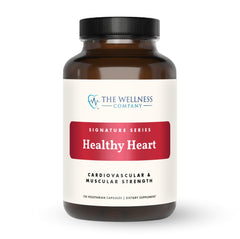 The Wellness Company Healthy Heart bottle front showing packaging for cardiovascular support