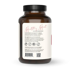 Closeup of Healthy Heart capsules highlighting an easy daily dosage