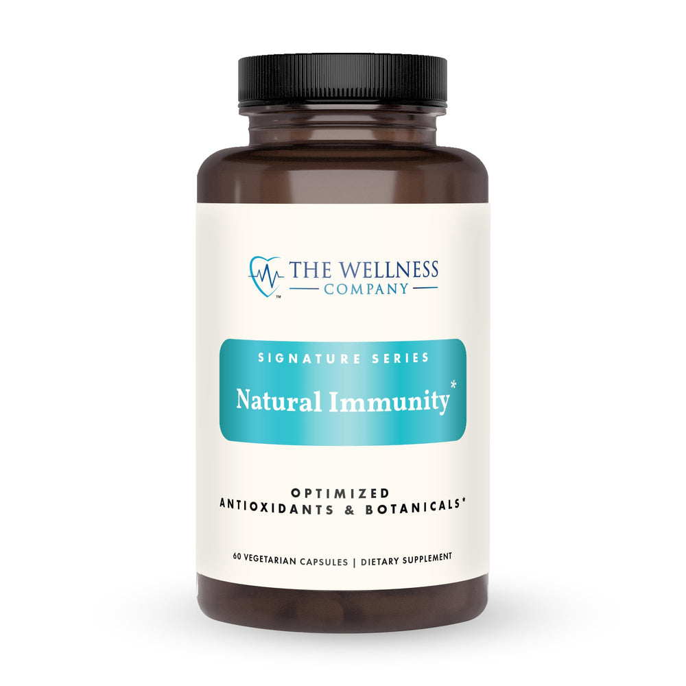 The Wellness Company Natural Immunity bottle front view for daily immune support.