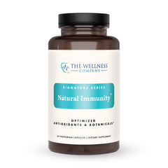 The Wellness Company Natural Immunity bottle front view for daily immune support.
