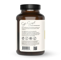 The Wellness Company Spike Support bottle, back view, displays ingredients for daily wellness.
