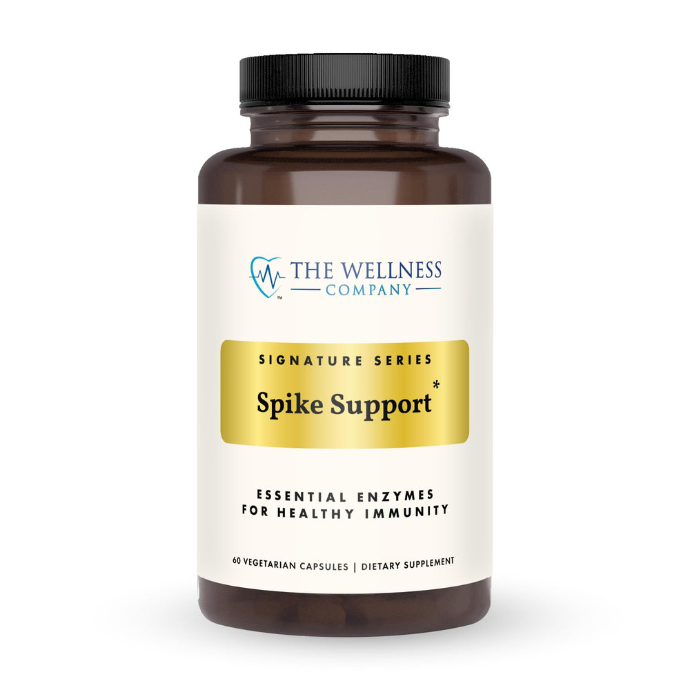The Wellness Company Spike Support bottle front view for detox support and immune health