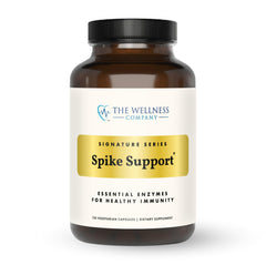 The Wellness Company Spike Support bottle, front view, may support immune balance.