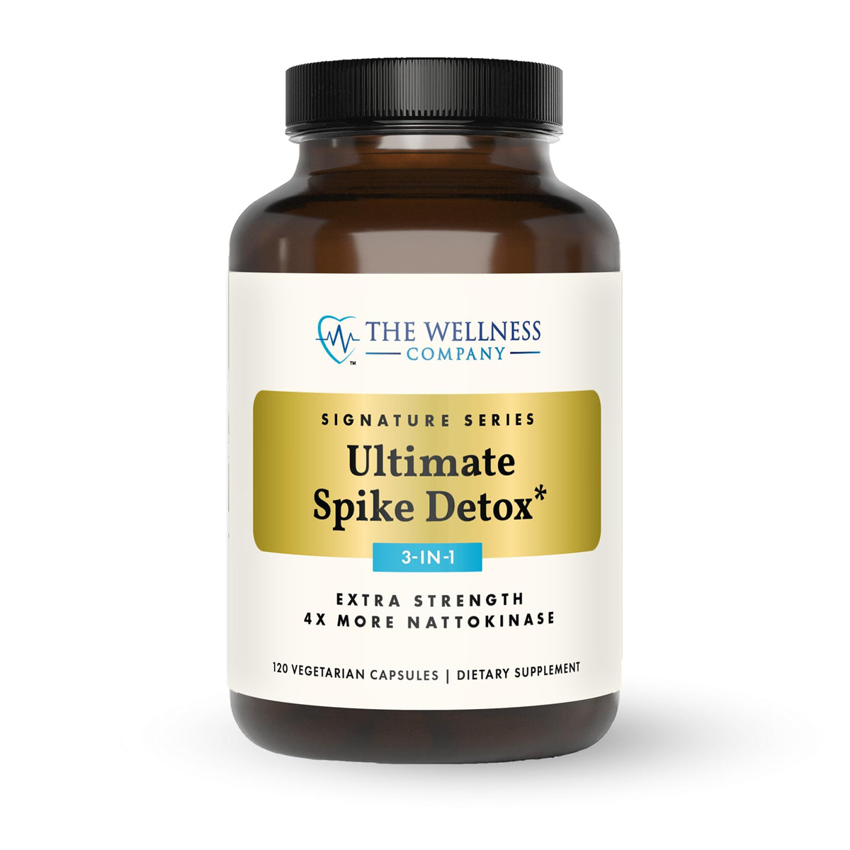 The Wellness Company Ultimate Spike Detox bottle front, supporting daily wellness choices.