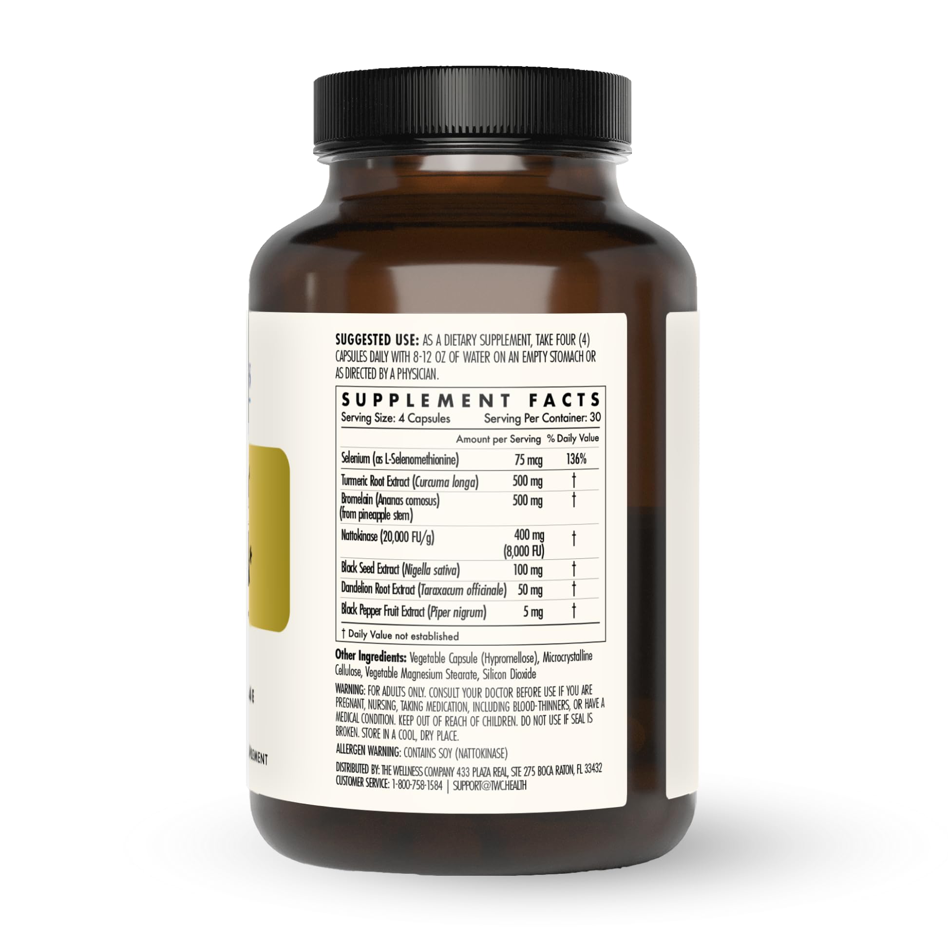 The Wellness Company Ultimate Spike Detox label details, emphasizing a 3-in-1 blend.