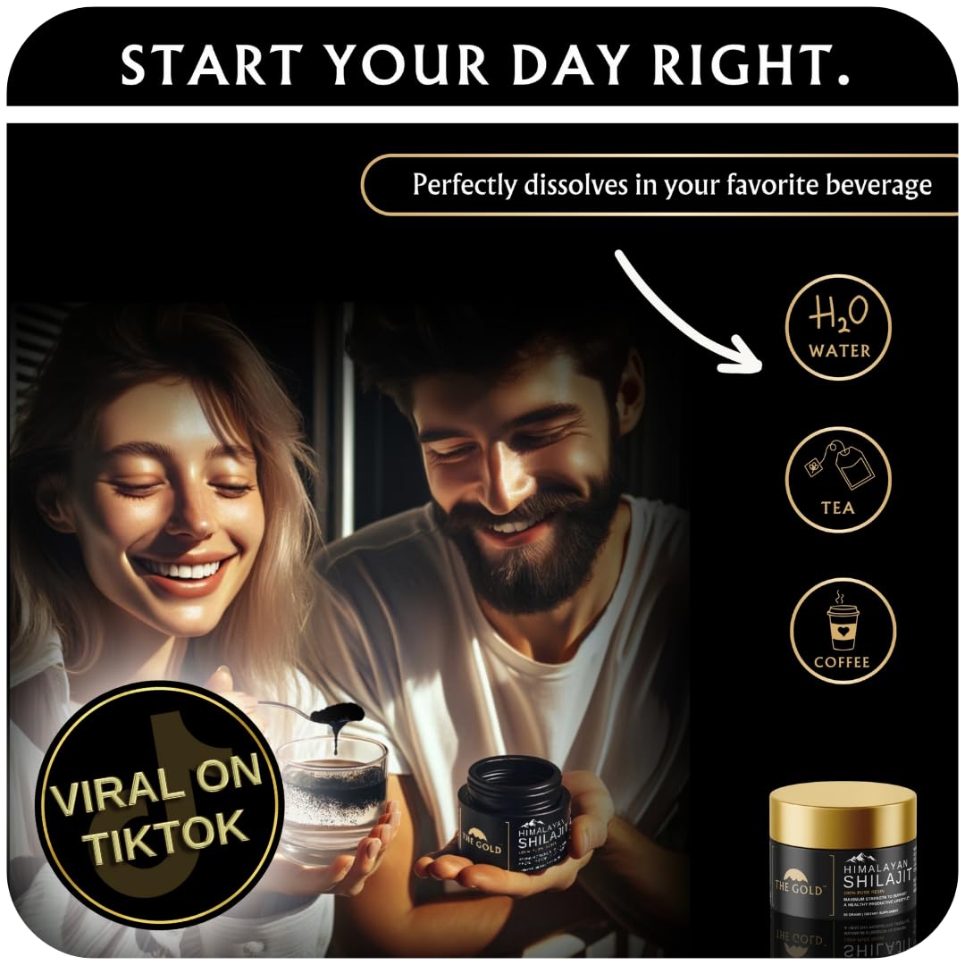 THEGOLD Shilajit Resin aroma and non-sticky texture in jar