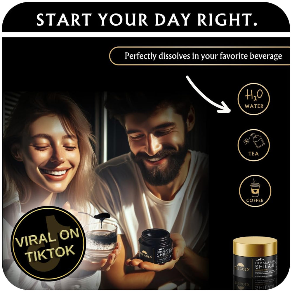 THEGOLD Shilajit Resin aroma and non-sticky texture in jar