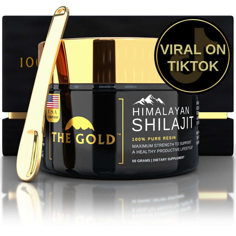 THEGOLD Shilajit Resin bottle pour for easy daily dosing and rituals