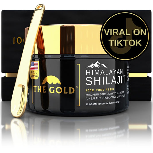 THEGOLD Shilajit Resin bottle pour for easy daily dosing and rituals