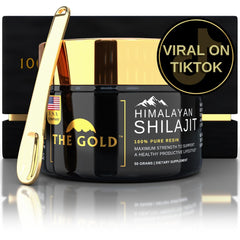 THEGOLD Shilajit Resin bottle pour for easy daily dosing and rituals