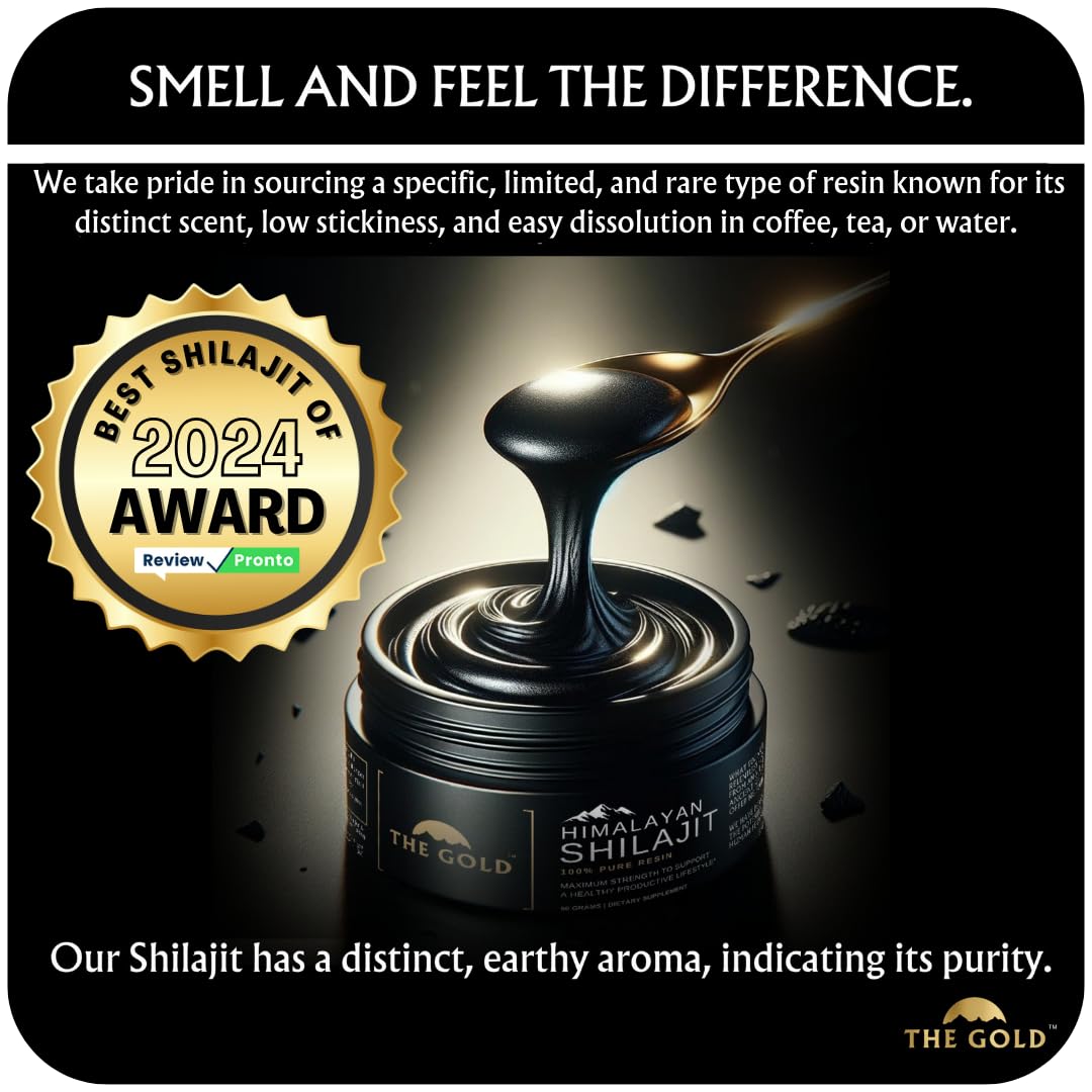 THEGOLD Shilajit Resin rich in fulvic acid and minerals content
