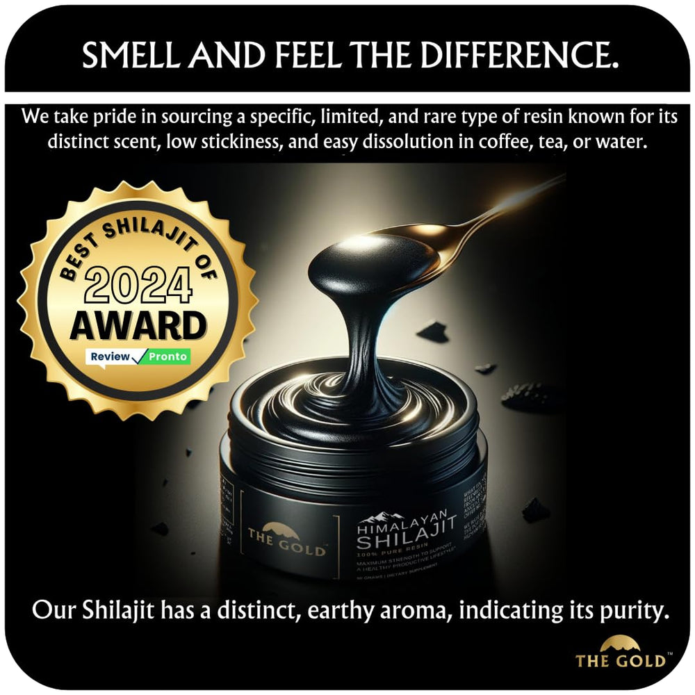 THEGOLD Shilajit Resin rich in fulvic acid and minerals content