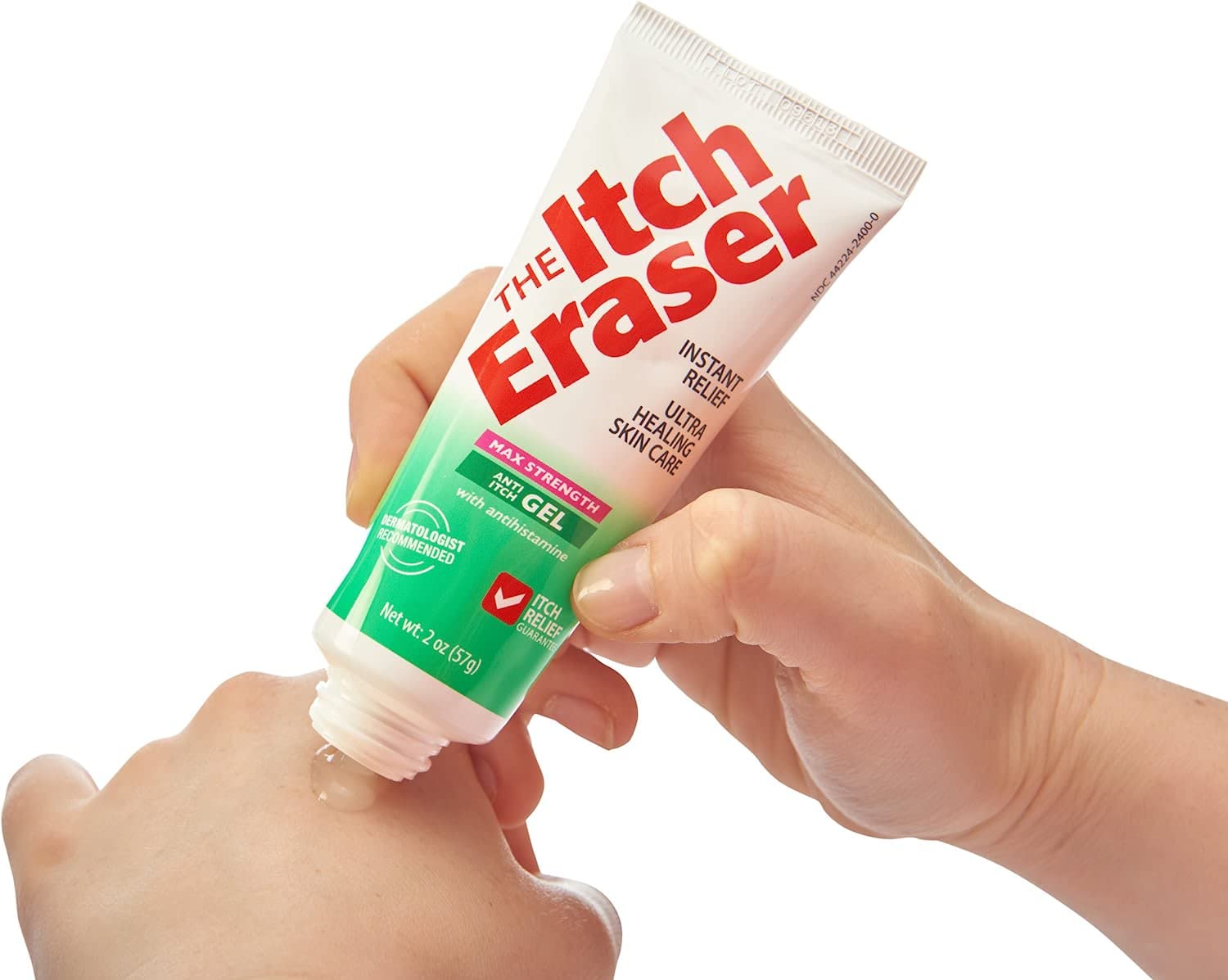 THEITCHERASER tea tree oil drops emphasize refreshing, non-steroid itch relief.