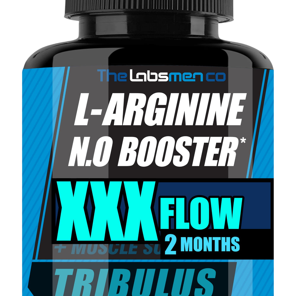 THELABSMENCO L-Arginine nitric oxide bottle for workout support.