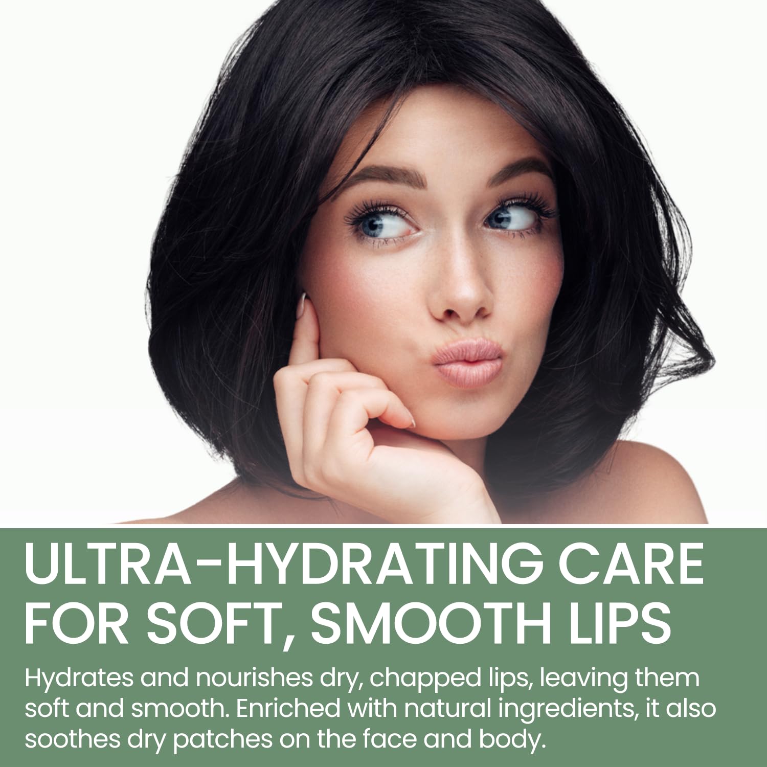 THENA lip care for dry patches on cheeks and cuticles provides everyday relief