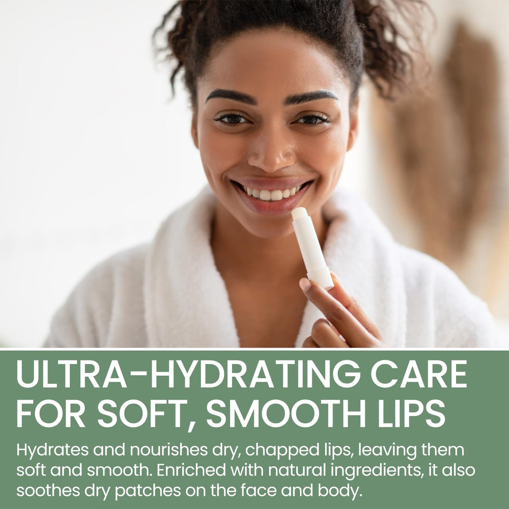 THENA fast-absorbing lip balm with non-greasy formula leaves lips soft and comfortable