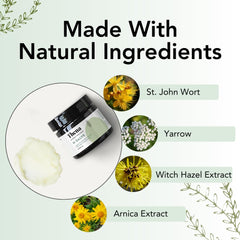 THENA Organic Witch Hazel ingredient highlight emphasizes soothing properties in the formula