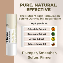 THENA lip balm triple-pack for convenient, long-lasting moisture on the go