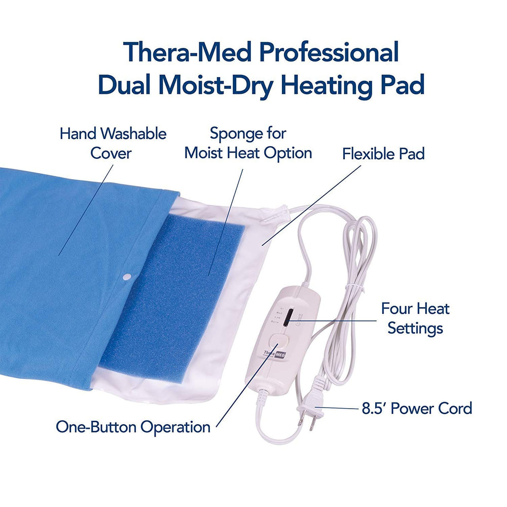 Thera-Med Professional HP1215 control panel with four LED settings for easy heat customization.