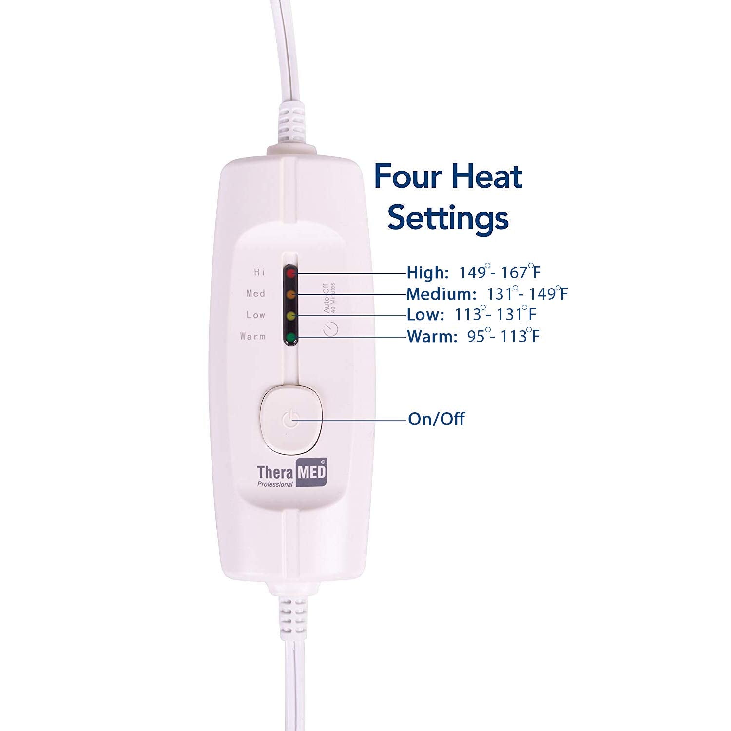 Thera-Med Professional HP1215 moist heat sponge insert enables deeper heat penetration.