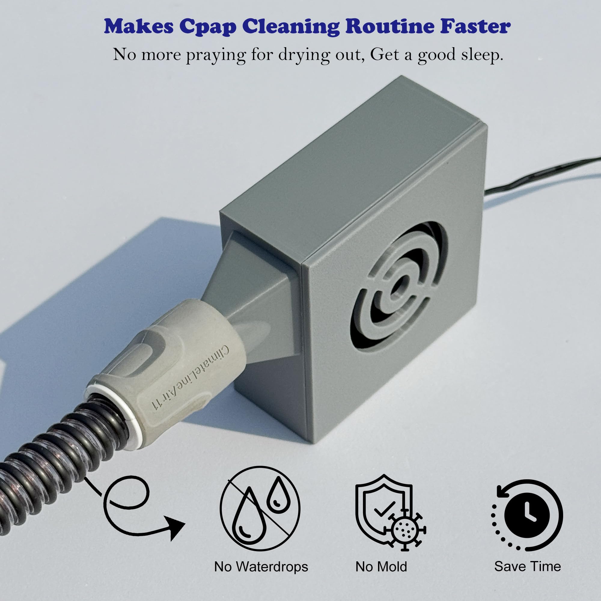 Theradaily CPAP cleaning kit contents displayed for easy tubing hygiene setup