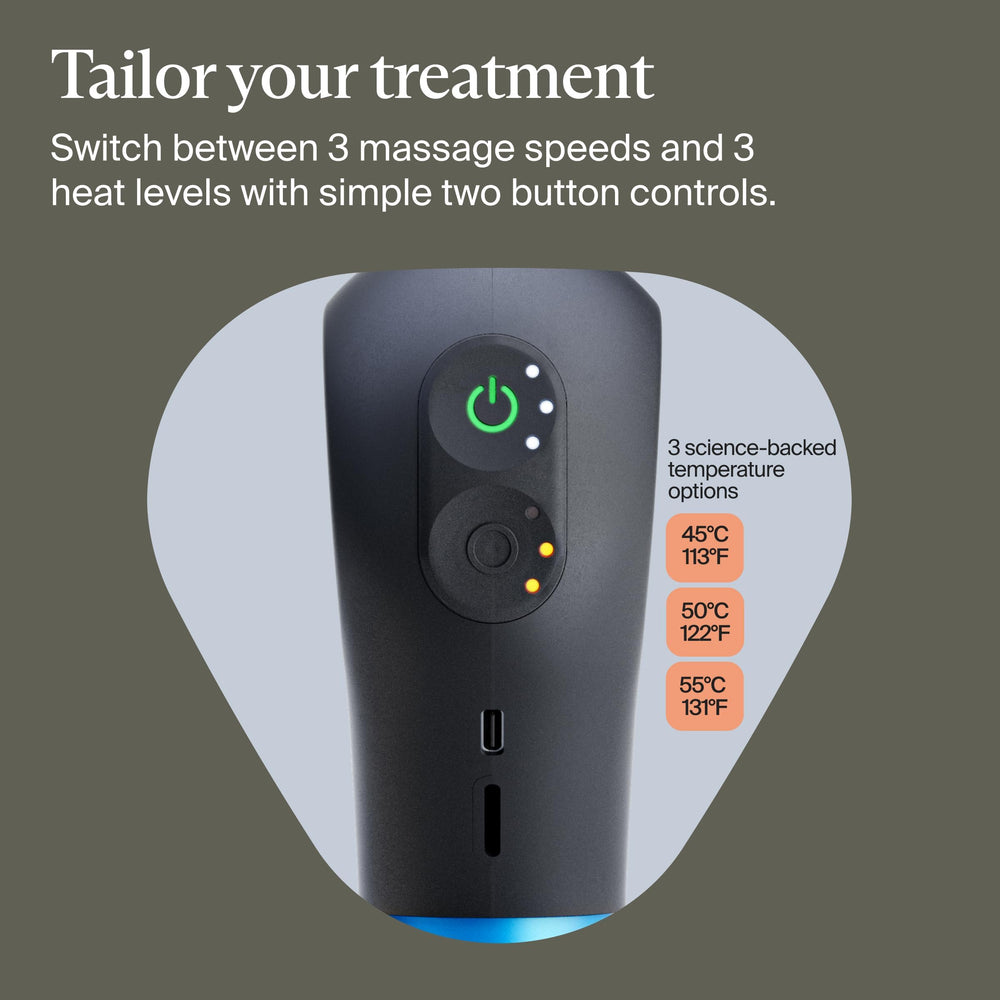 TheraGun Mini Plus app control enables guided routines for personalized recovery.