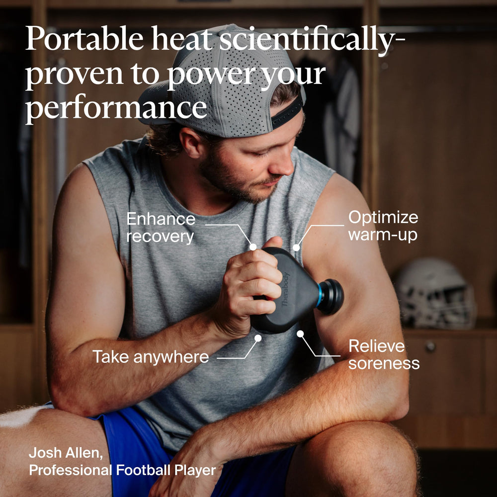 TheraGun Mini Plus compact design fits easily in a gym bag for travel.