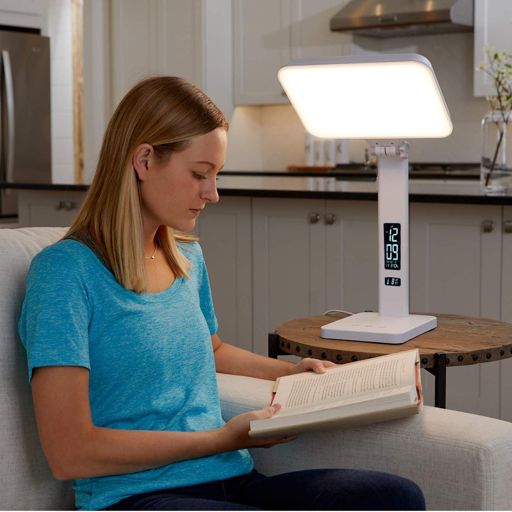 TheraLite Aura Qi 168 LEDs provide a soft, even glow.