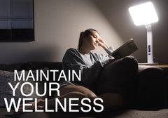 TheraLite Aura Qi desk-lamp use option for bright workspace.