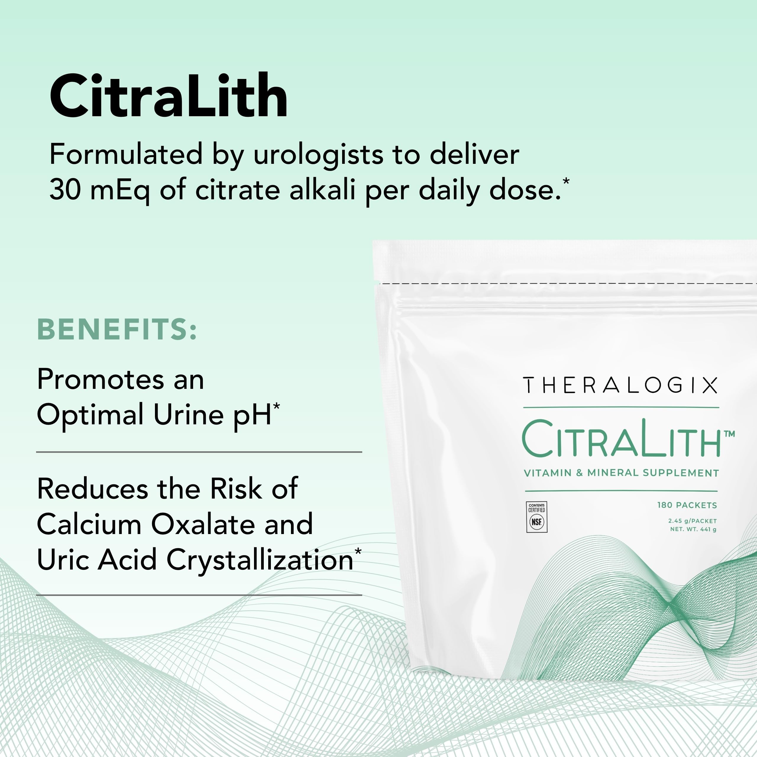 Close-up of Citrilith citrate blend with magnesium, sodium, and potassium