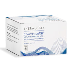 Theralogix ConceptionXR bottle pour showing easy daily use for motility support