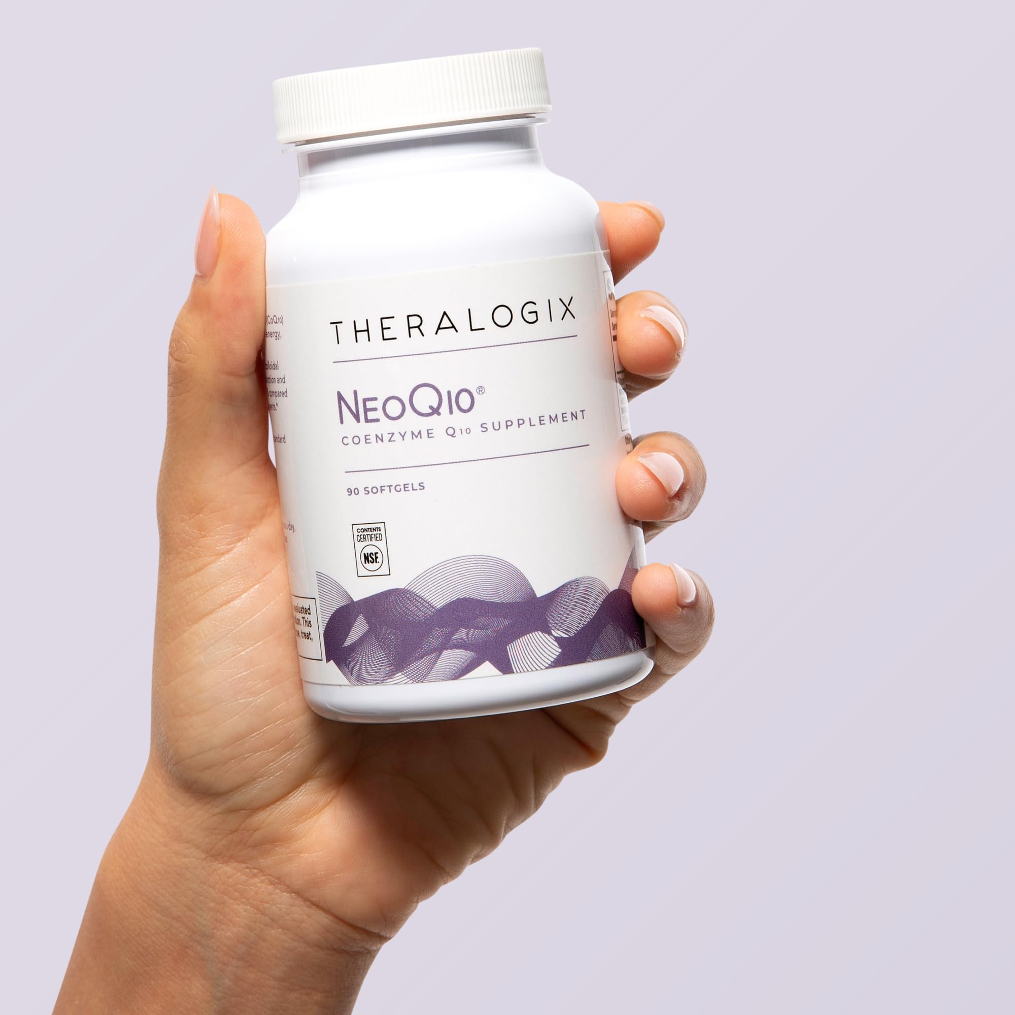 Theralogix NeoQ10 NSF certification badge conveys trusted quality.