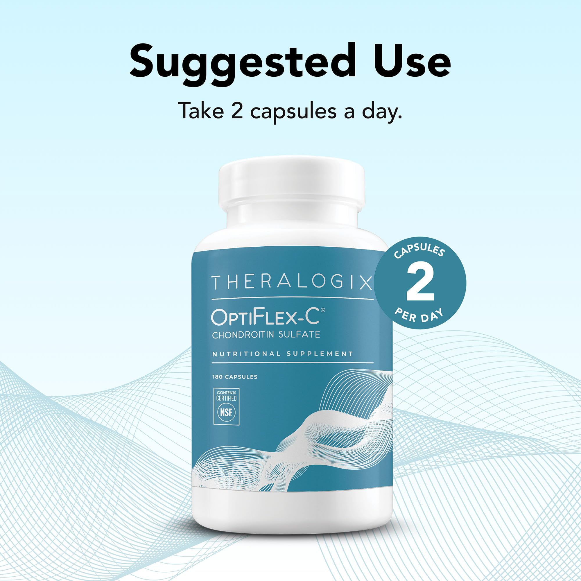 Theralogix OptiFlex-C NSF certification seal on packaging.
