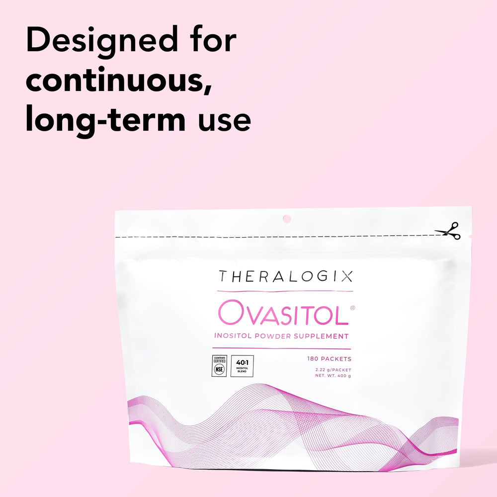 40:1 ratio of myo-inositol to D-chiro inositol in Ovasitol ingredients.