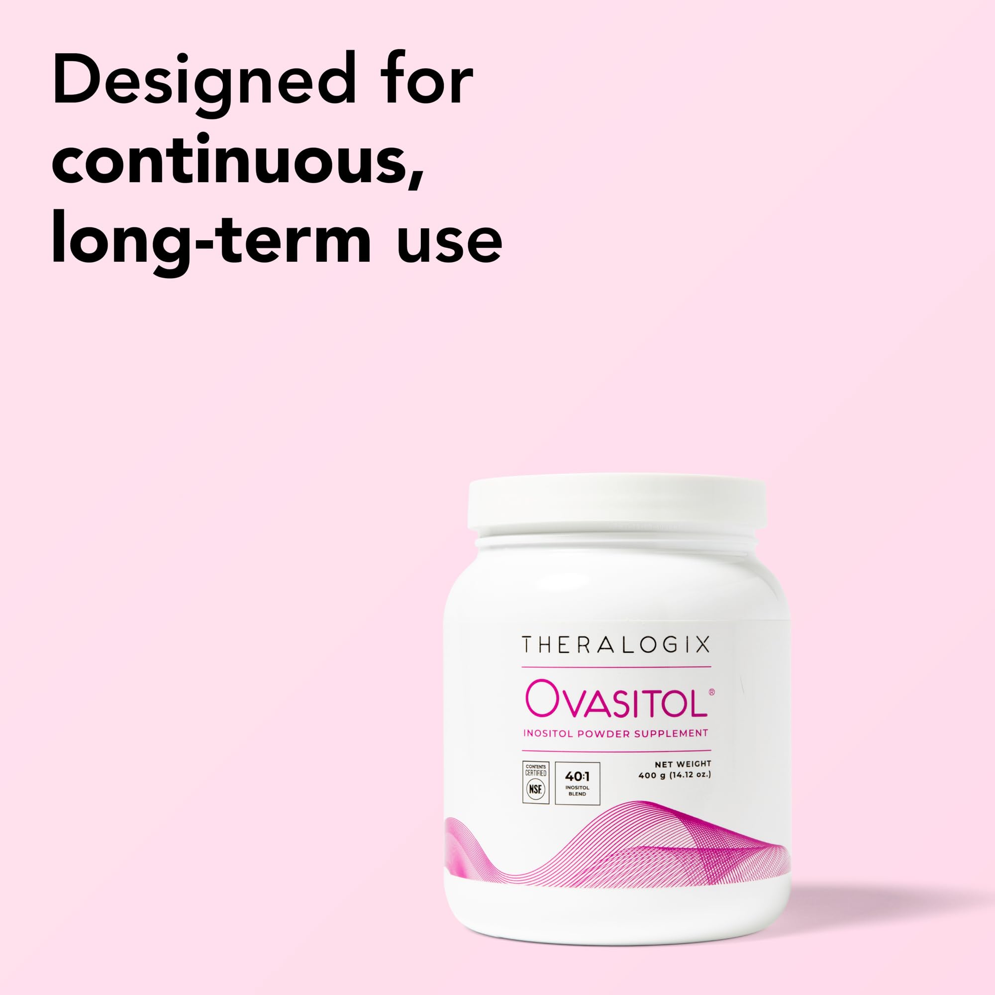 Theralogix Ovasitol pack of 2 showing convenient two pack