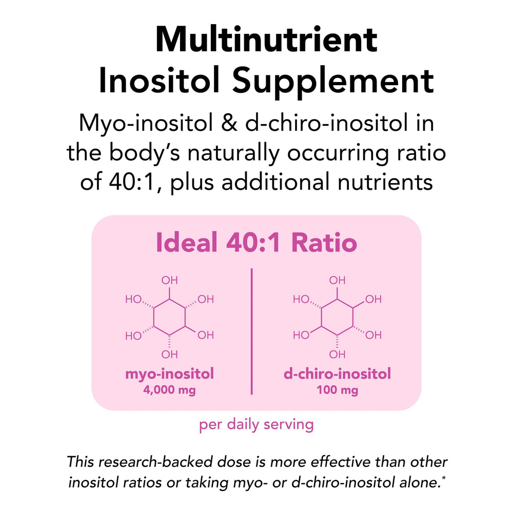 Theralogix Ovasitol Plus bottle label close-up highlighting NSF purity verification