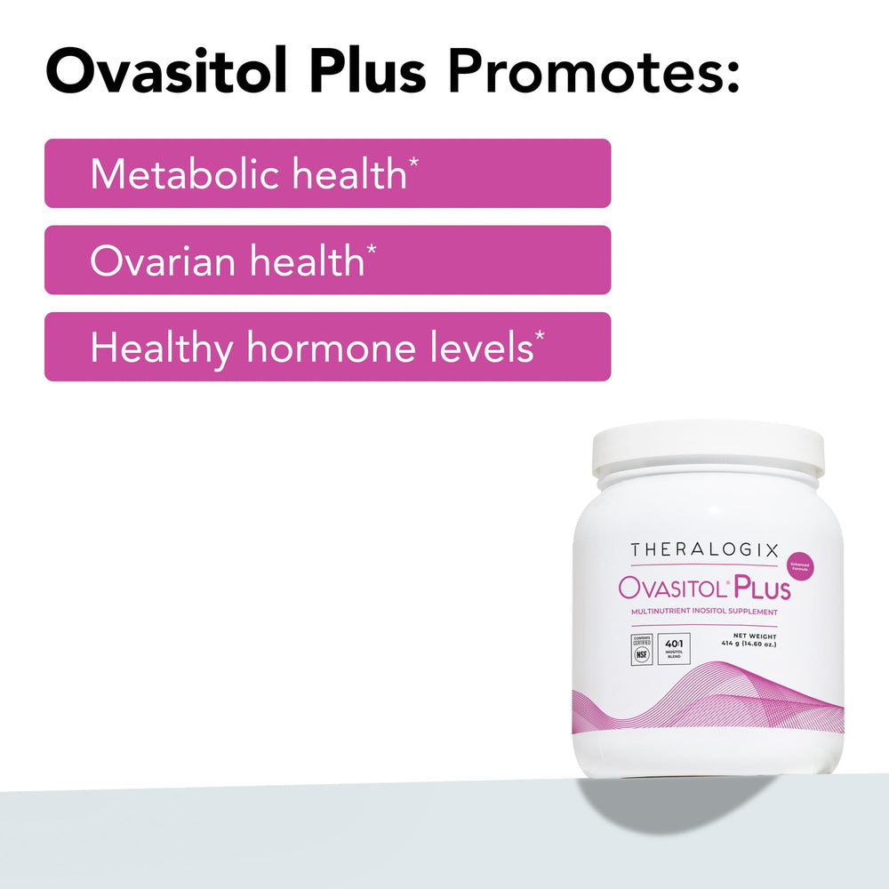 Theralogix Ovasitol Plus NSF purity seal badge