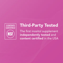 Theralogix Ovasitol USA manufactured NSF certified bottle label