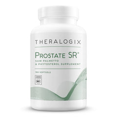 Theralogix Prostate SR bottle front; NSF-certified urinary support for men