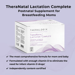 Theralogix TheraNatal DHA softgels close-up for postnatal support.